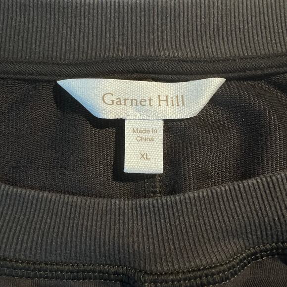 Garnet Hill Top Ribbed Tunic Slouchy Oversized Gray Lounge Cozy Fall Capsule - Picture 7 of 8